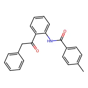 4-methyl-N-[2-(2-phenylacetyl)phenyl]benzamide structure