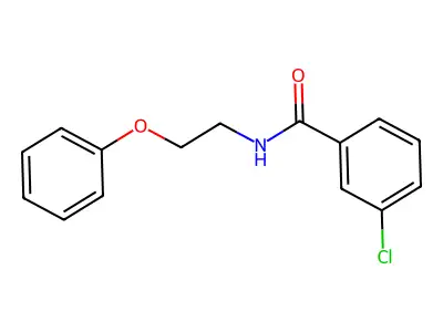 3-chloro-N-(2-phenoxyethyl)benzamide structure
