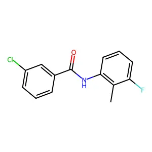 3-chloro-N-(3-fluoro-2-methylphenyl)benzamide structure