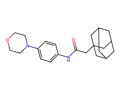 2-(1-adamantyl)-N-(4-morpholin-4-ylphenyl)acetamide structure