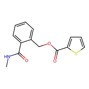 2-[(Methylamino)carbonyl]benzyl 2-thiophenecarboxylate structure
