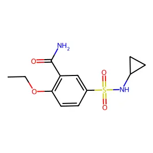 5-[(Cyclopropylamino)sulfonyl]-2-ethoxybenzamide structure
