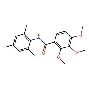 2,3,4-trimethoxy-N-(2,4,6-trimethylphenyl)benzamide structure
