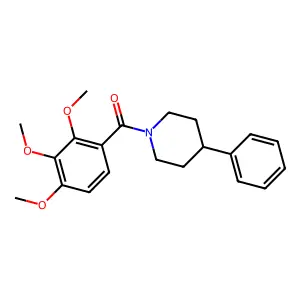 (4-Phenylpiperidin-1-yl)-(2,3,4-trimethoxyphenyl)methanone structure