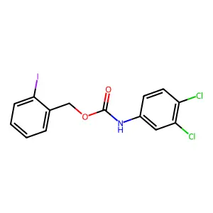 2-Iodobenzyl (3,4-dichlorophenyl)carbamate structure
