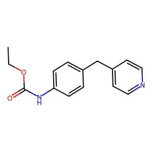 Ethyl 4-(4-pyridinylmethyl)phenylcarbamate structure