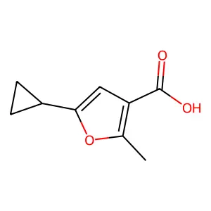 5-Cyclopropyl-2-methylfuran-3-carboxylic acid structure