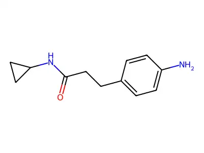 3-(4-aminophenyl)-N-cyclopropylpropanamide structure