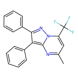 5-Methyl-2,3-diphenyl-7-(trifluoromethyl)pyrazolo[1,5-a]pyrimidine structure