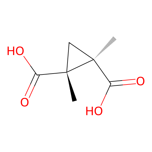 (1R,2R)-1,2-dimethylcyclopropane-1,2-dicarboxylic acid structure