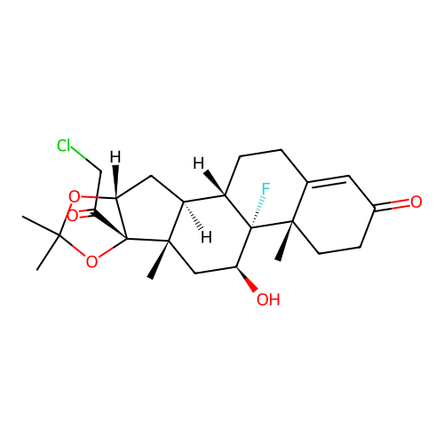 Halcinonide structure