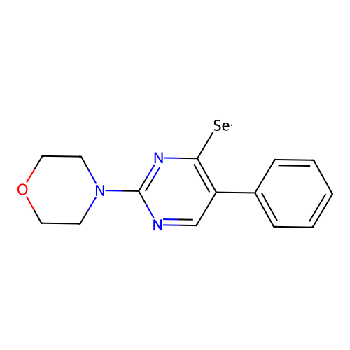 2-Morpholin-4-yl-5-phenylpyrimidine-4-selenol structure