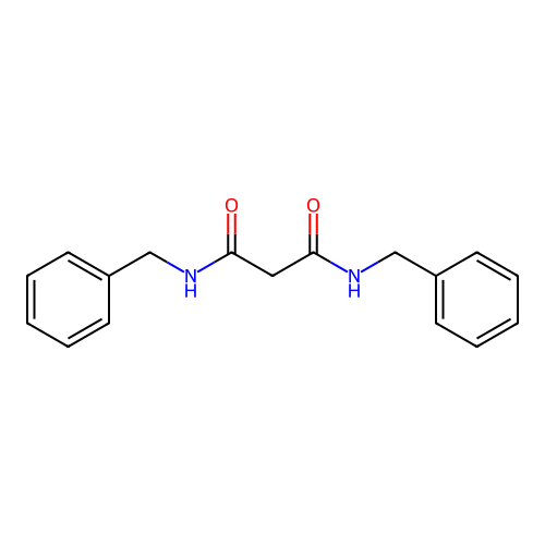 n,n'-Dibenzylmalonamide structure