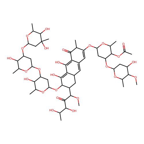 Chromomycin A2 transformation product structure