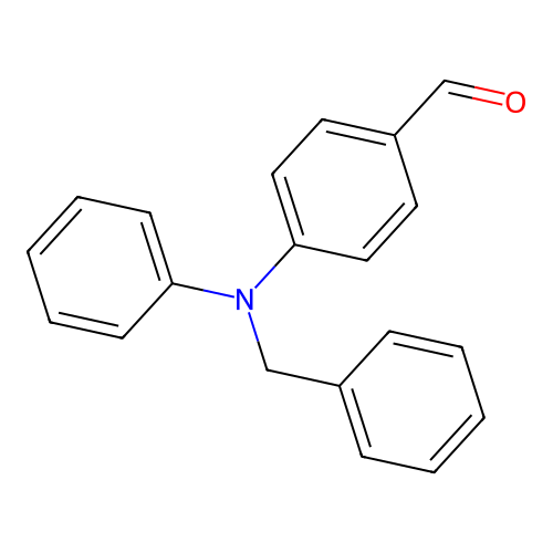 4-(N-phenylbenzylamino)benzaldehyde structure
