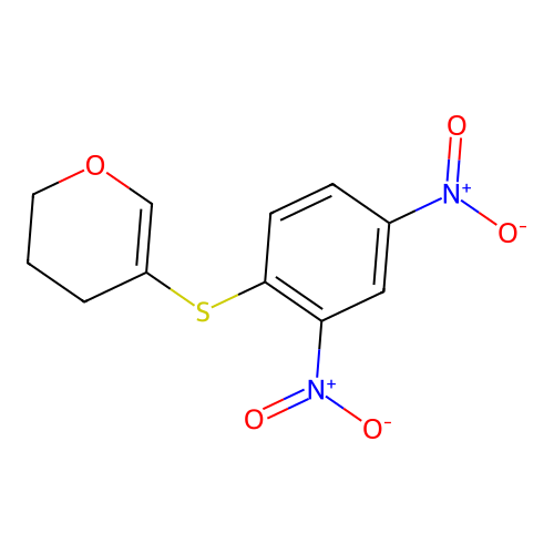 5-(2,4-dinitrophenyl)sulfanyl-3,4-dihydro-2H-pyran structure