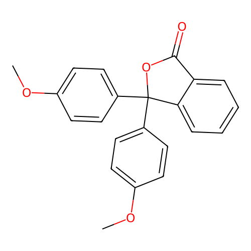 3,3-Bis(4-methoxyphenyl)phthalide structure