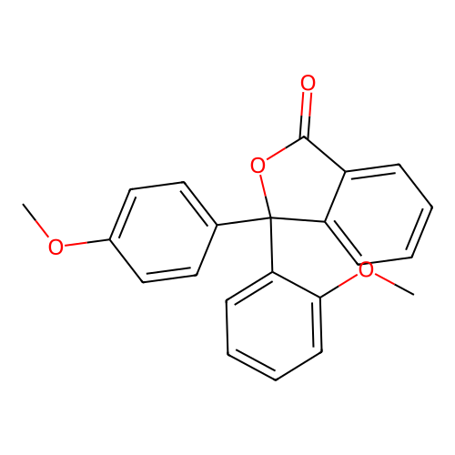 3-(2-Methoxyphenyl)-3-(4-methoxyphenyl)-2-benzofuran-1(3h)-one structure