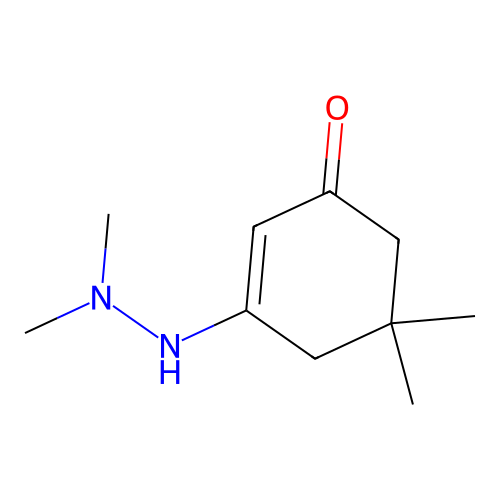 5,5-Dimethyl-3-(2,2-dimethylhydrazino)-2-cyclohexen-1-one structure