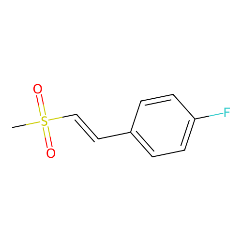 Benzene, 1-fluoro-4-(2-(methylsulfonyl)ethenyl)- structure