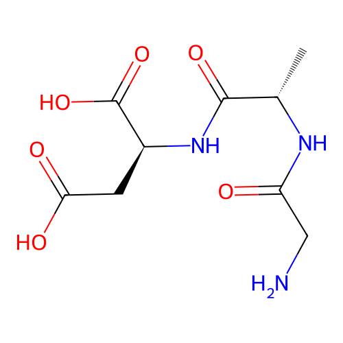 H-Gly-ala-asp-OH structure