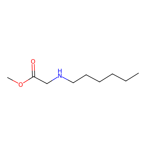Methyl 2-(hexylamino)acetate structure