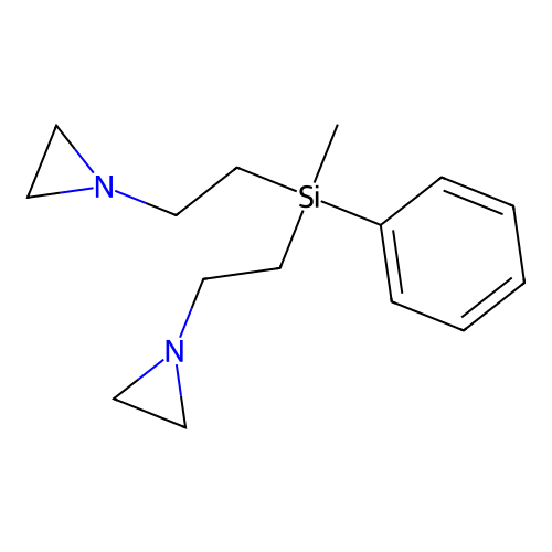 1,1'-((Methyl(phenyl)silanediyl)bis(ethane-2,1-diyl))bis(aziridine) structure