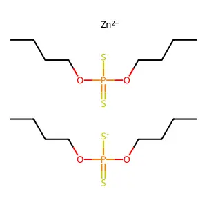 Zinc, bis(O,O-dibutyl phosphorodithioato-kappaS,kappaS')-, (T-4)- structure