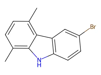 6-bromo-1,4-dimethyl-9H-carbazole structure