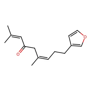 2,6-Nonadien-4-one, 9-(3-furanyl)-2,6-dimethyl- structure