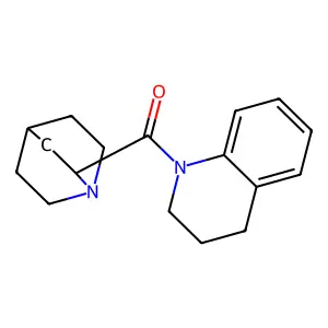 Quinoline, 1-(1-azabicyclo(2.2.2)oct-2-ylcarbonyl)-1,2,3,4-tetrahydro- structure