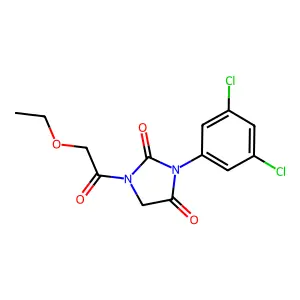 2,4-Imidazolidinedione, 3-(3,5-dichlorophenyl)-1-(ethoxyacetyl)- structure