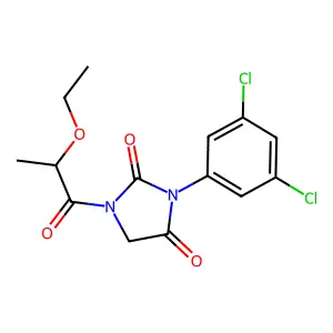 2,4-Imidazolidinedione, 3-(3,5-dichlorophenyl)-1-(2-ethoxy-1-oxopropyl)- structure
