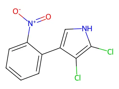 1H-Pyrrole, 2,3-dichloro-4-(2-nitrophenyl)- structure