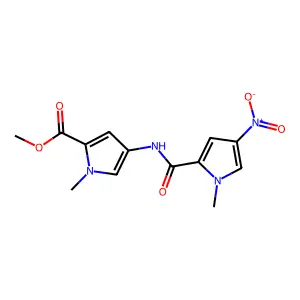 Methyl 1-methyl-4-(1-methyl-4-nitropyrrole-2-carboxamido)pyrrole-2-carboxylate structure