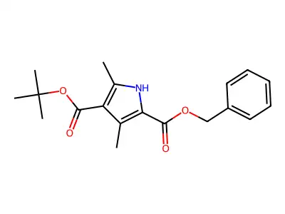 2-Benzyl 4-tert-butyl 3,5-dimethyl-2,4-pyrroledicarboxylate structure