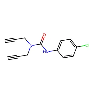 Urea, 1-(p-chlorophenyl)-3,3-di(2-propynyl)- structure