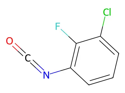 1-Chloro-2-fluoro-3-isocyanatobenzene structure