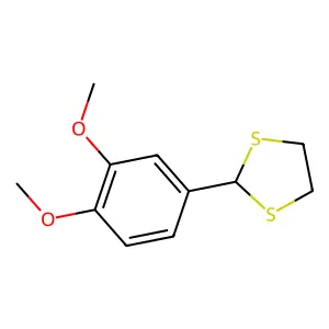 1,3-Dithiolane, 2-(3,4-dimethoxyphenyl)- structure
