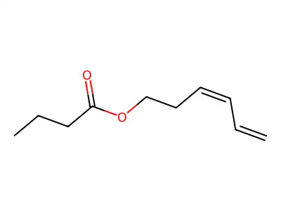 (Z)-3,5-Hexadienyl butyrate structure