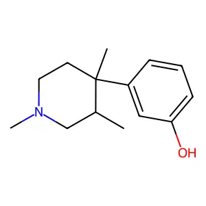 Phenol, 3-[(3R,4R)-1,3,4-trimethyl-4-piperidinyl]- structure