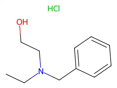 Ethanol, (N-benzyl-N-ethyl)amino-, hydrochloride structure