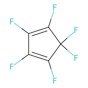 Hexafluorocyclopentadiene structure