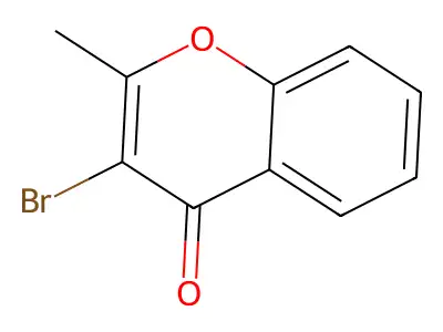 4H-1-Benzopyran-4-one, 3-bromo-2-methyl- structure