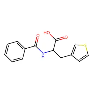 N-Benzoyl-3-thiophen-3-ylalanine structure