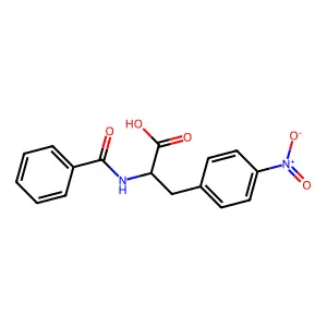N-Benzoyl-4-nitrophenylalanine structure