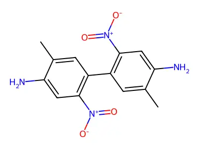 4,4'-Diamino-3,3'-dimethyl-2,2'-dinitrobiphenyl structure