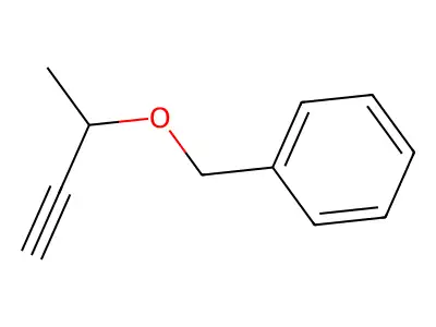 Benzene, [[(1-methyl-2-propynyl)oxy]methyl]- structure