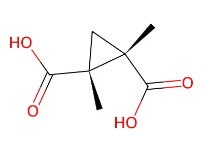 1,2-Dimethylcyclopropane-1,2-dicarboxylic acid structure