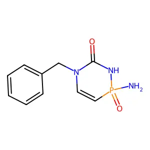 2-amino-5-benzyl-2-oxo-1H-1,5,2lambda5-diazaphosphinin-6-one structure